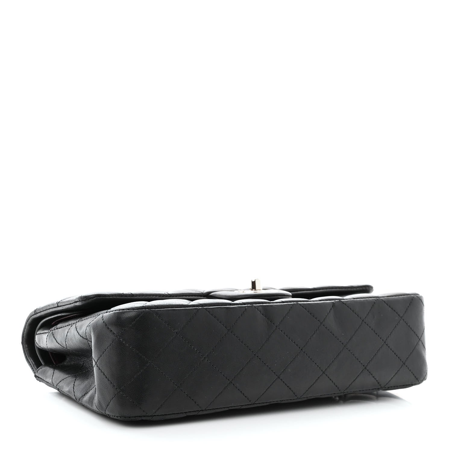 Chanel Lambskin Quilted Medium Double Flap Black 4 of 15