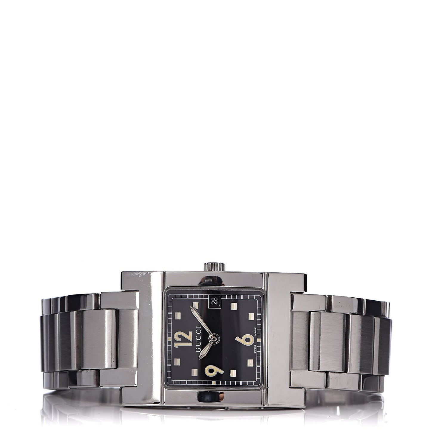 Stainless Steel 24mm 7700L Quartz Watch Black