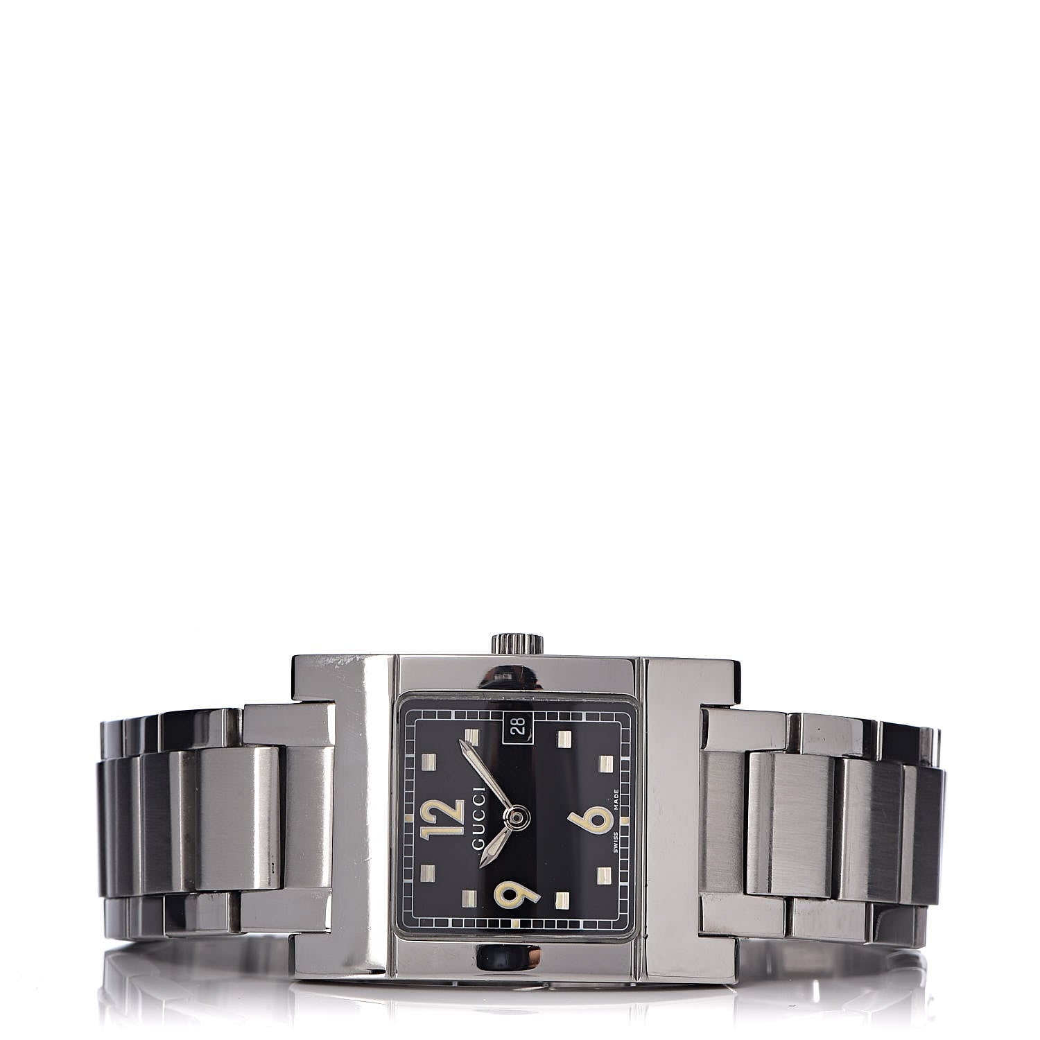 Gucci Stainless Steel 24mm 7700L Quartz Watch Black 3 of 6