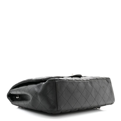Chanel Lambskin Quilted Maxi Single Flap Black 4 of 13