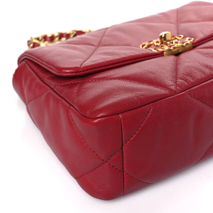 Chanel Goatskin Quilted Chanel 19 Flap Red 7 of 9