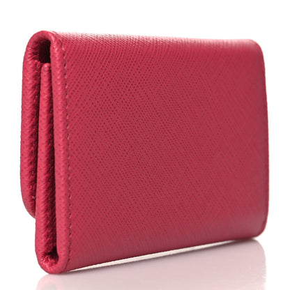 Prada Saffiano Metal 6 Key Holder Peonia 3 of 7