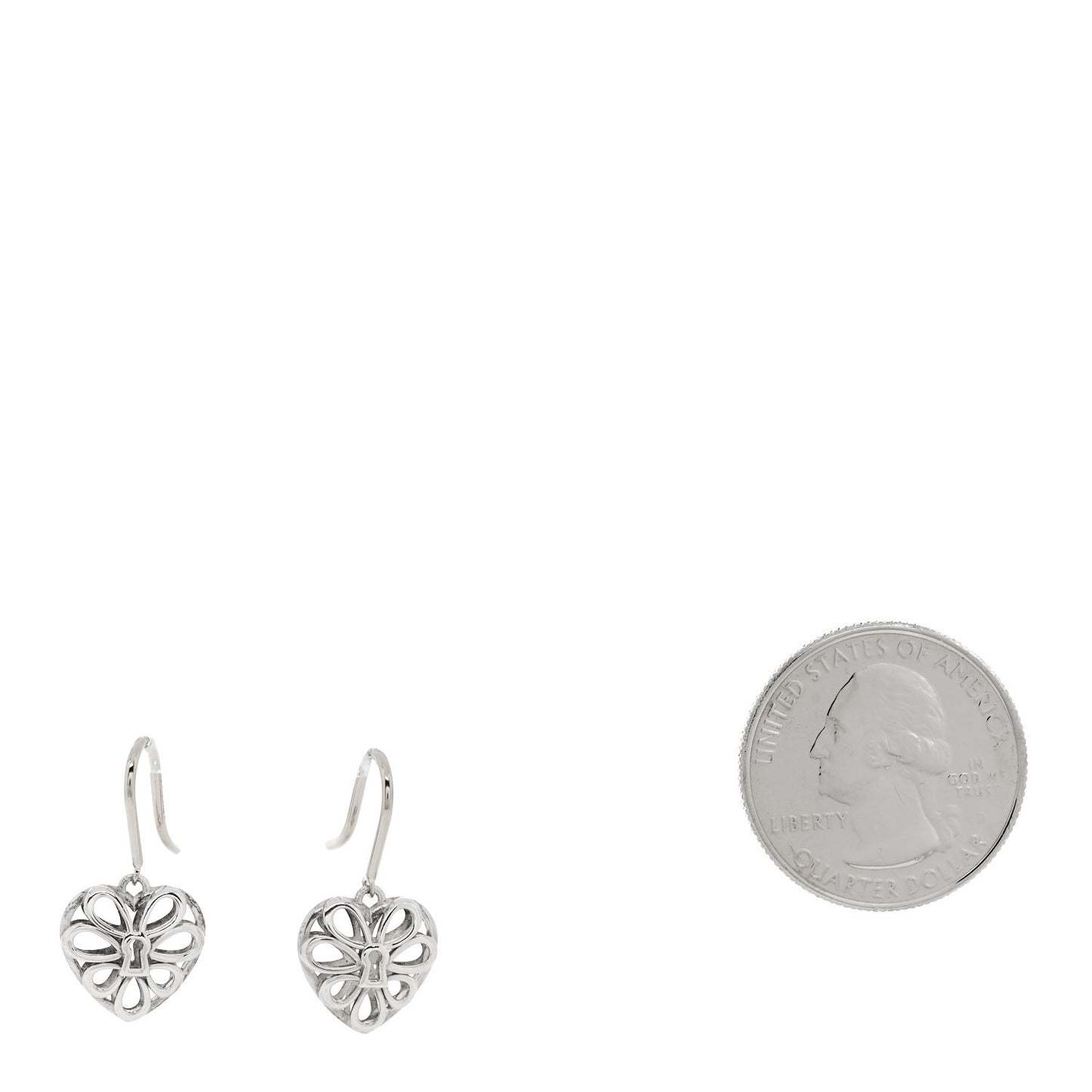 Sterling Silver Enchant Heart Drop Earrings