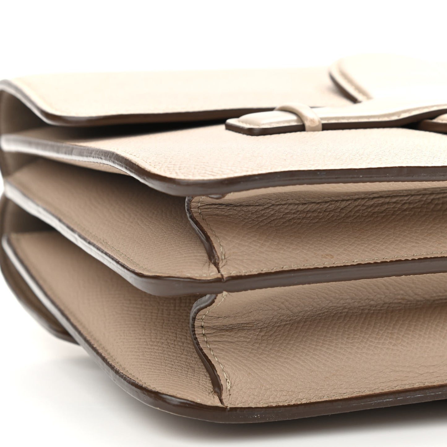 Baby Grained Calfskin Medium Symmetrical Bag Taupe