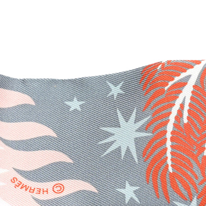 Hermes Silk Le Charme D Orphee Twilly Gris Acier Rose Poudre 3 of 3