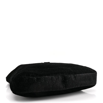 Gucci Velvet Large Jackie 1961 Shoulder Bag Black Black 4 of 10