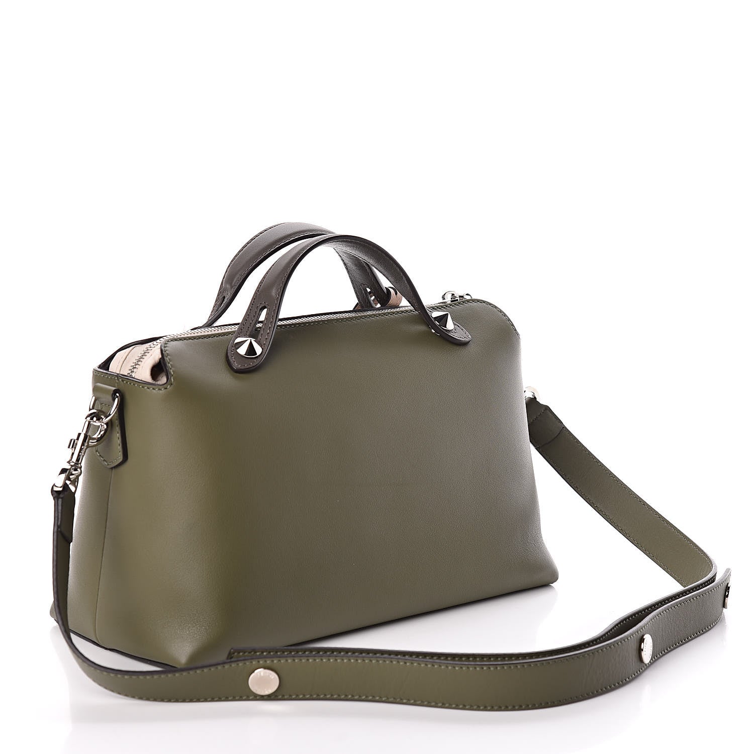 Fendi Vitello Dolce 4 Color Medium By The Way Boston Bag Equatore Plaster Multicolor 3 of 9