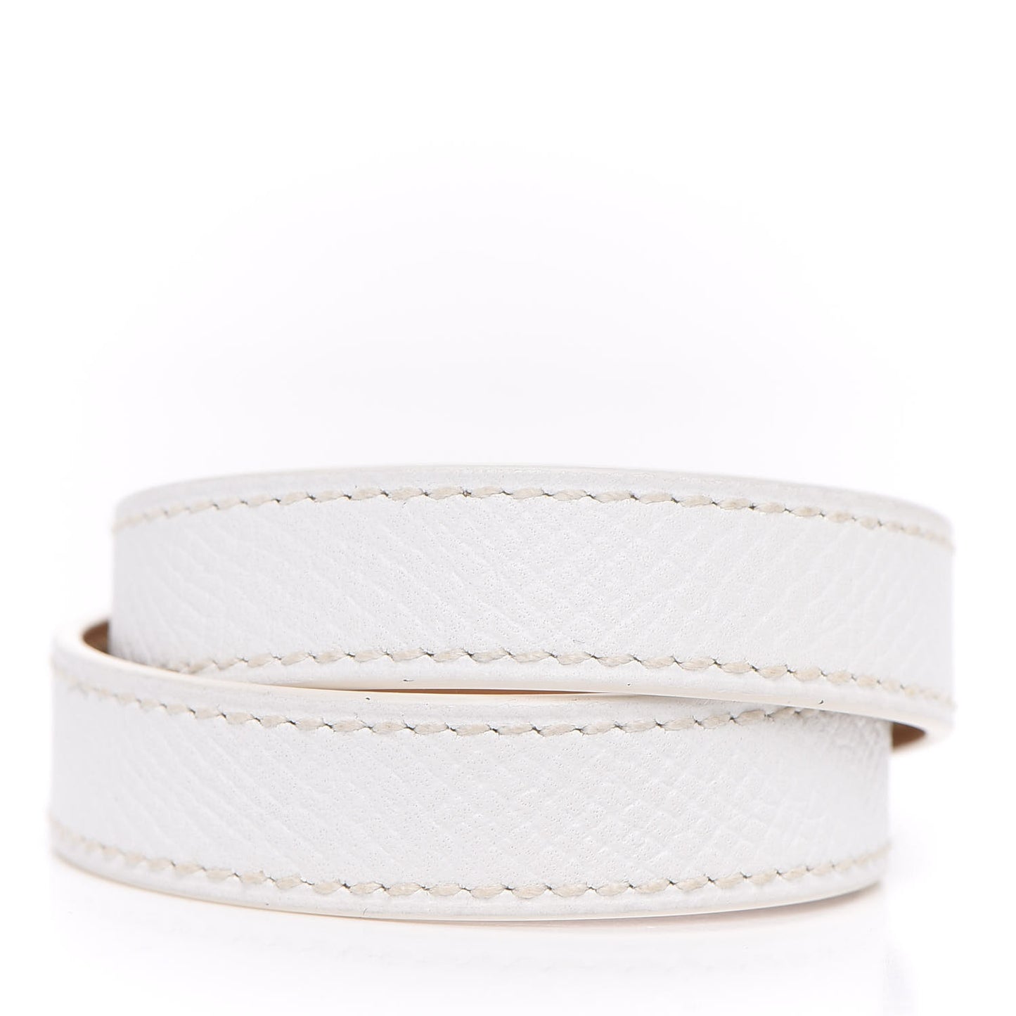 Epsom Kelly Double Tour Bracelet XS White