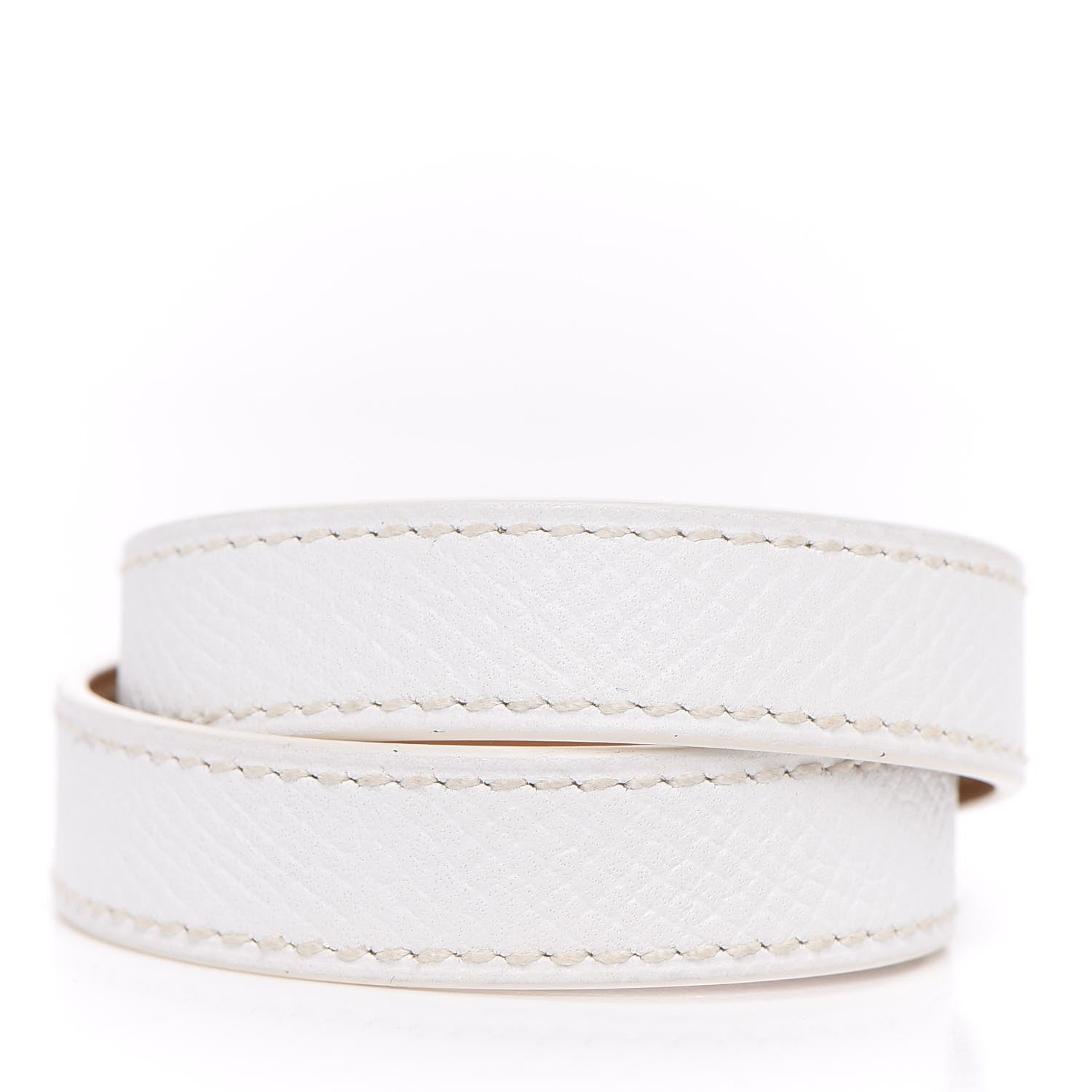 Hermes Epsom Kelly Double Tour Bracelet XS White 3 of 6