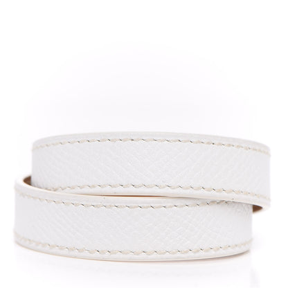 Hermes Epsom Kelly Double Tour Bracelet XS White 3 of 6