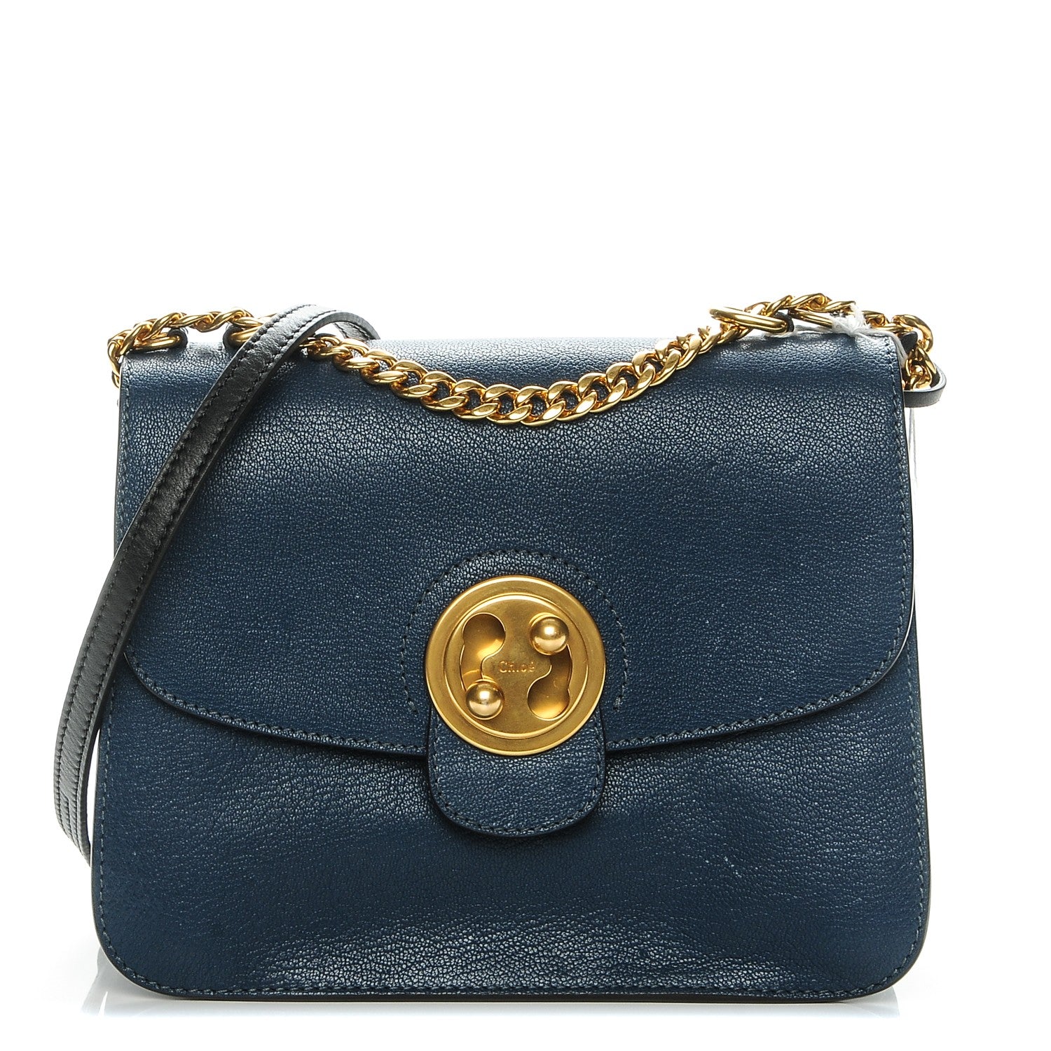 Chloe Goatskin Medium Mily Shoulder Bag Denim Blue 1 of 8