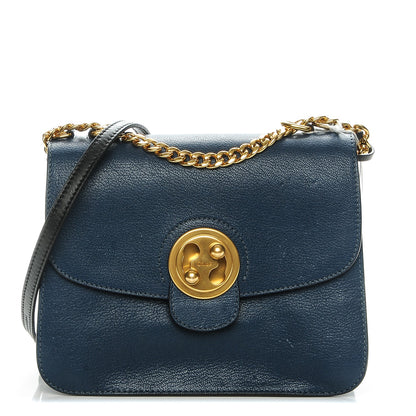 Chloe Goatskin Medium Mily Shoulder Bag Denim Blue 1 of 8