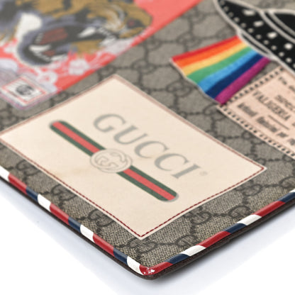 Gucci GG Supreme Monogram Courrier Documents Holder Beige New Acero 11 of 12