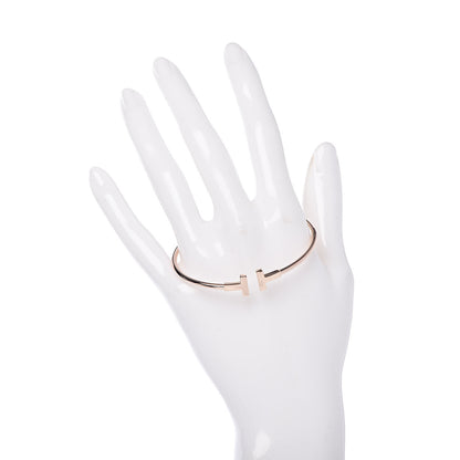 Tiffany 18K Rose Gold T Wire Bracelet 2 of 4