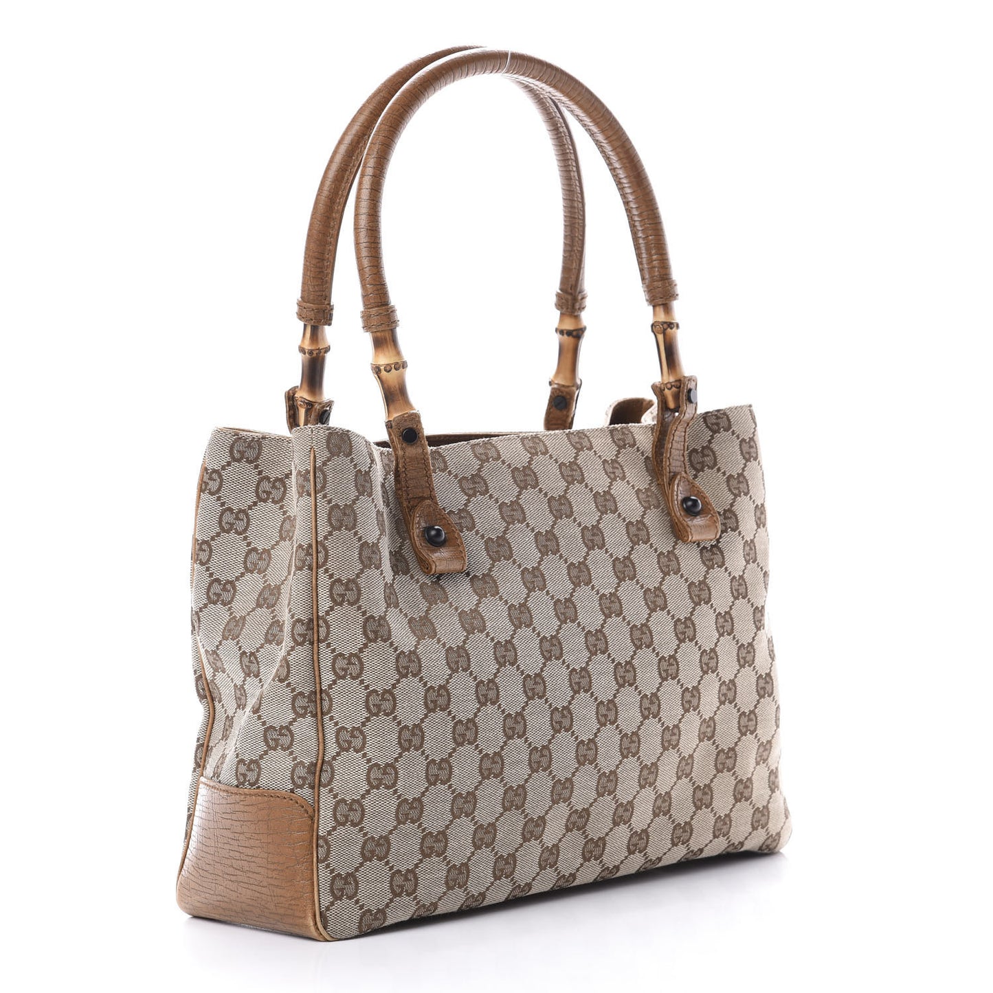 Monogram Small Bamboo Tote Brown