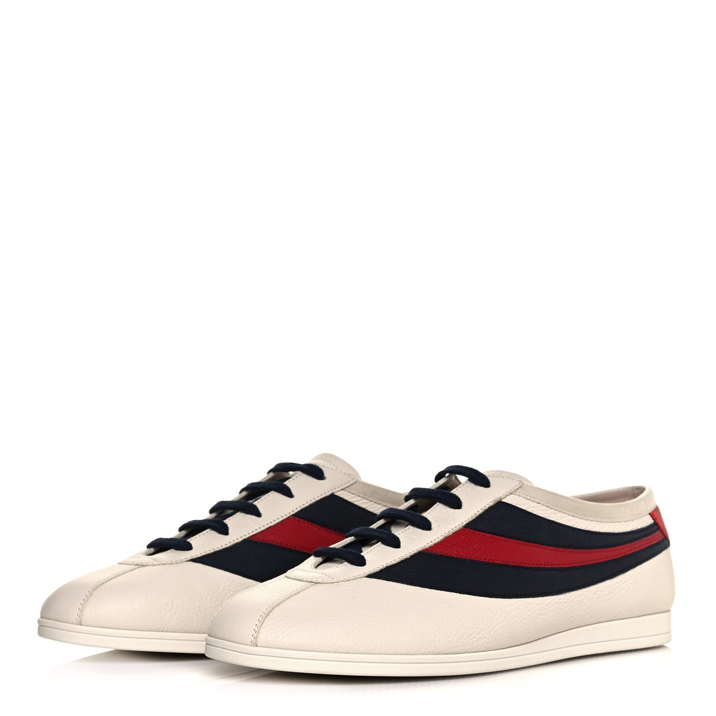 Calfskin Mens Falacer Sneakers 9.5 White Blue