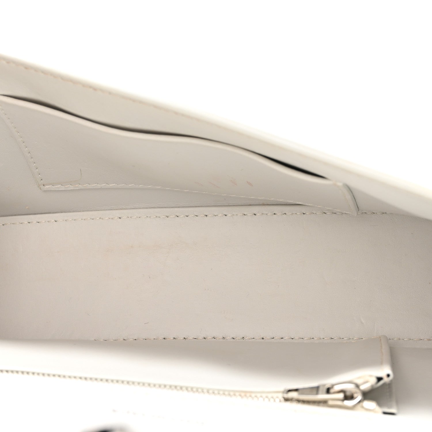Balenciaga Shiny Box Calfskin Tonal B Hourglass Stretch Top Handle Bag White 5 of 15