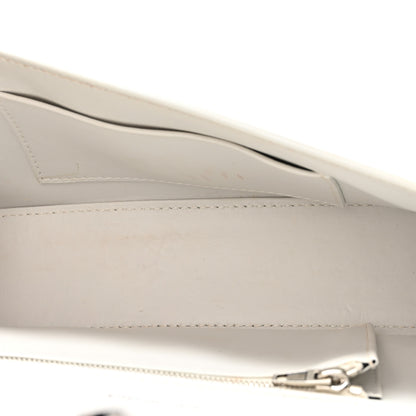 Balenciaga Shiny Box Calfskin Tonal B Hourglass Stretch Top Handle Bag White 5 of 15