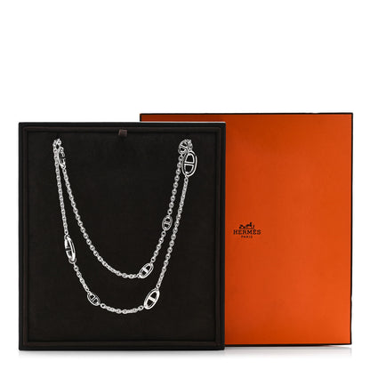 Hermes Sterling Silver Farandole Necklace 120 6 of 6
