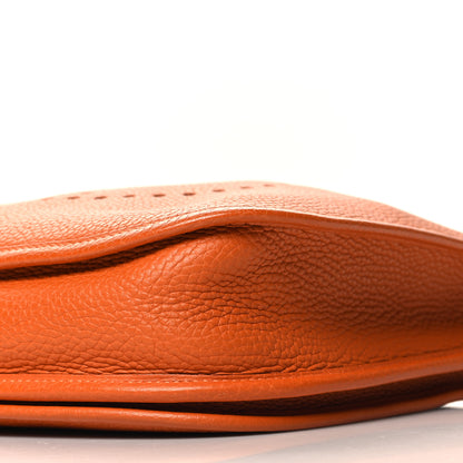 Hermes Taurillon Clemence Evelyne II PM Orange 10 of 12