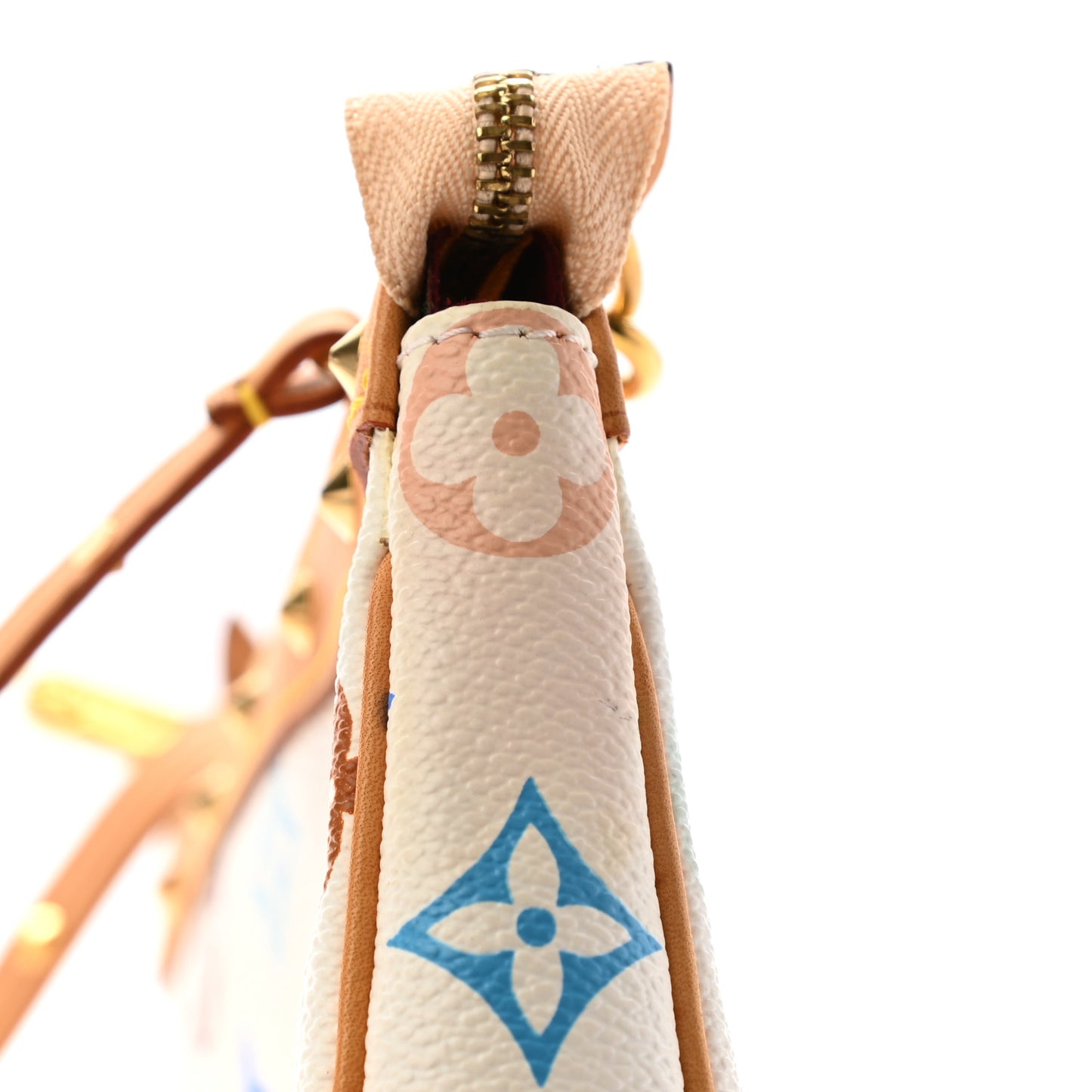 Monogram Multicolor Pochette Accessories White