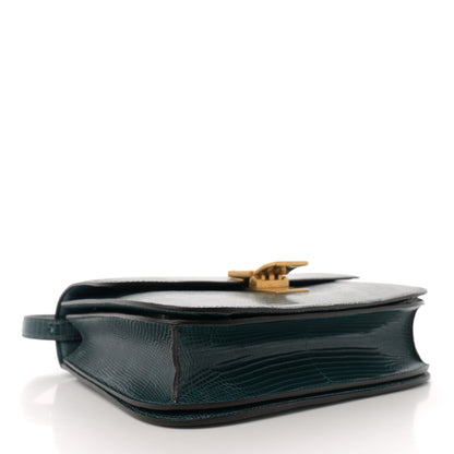 Celine Lizard Medium Classic Box Flap Bag Dark Green 4 of 12