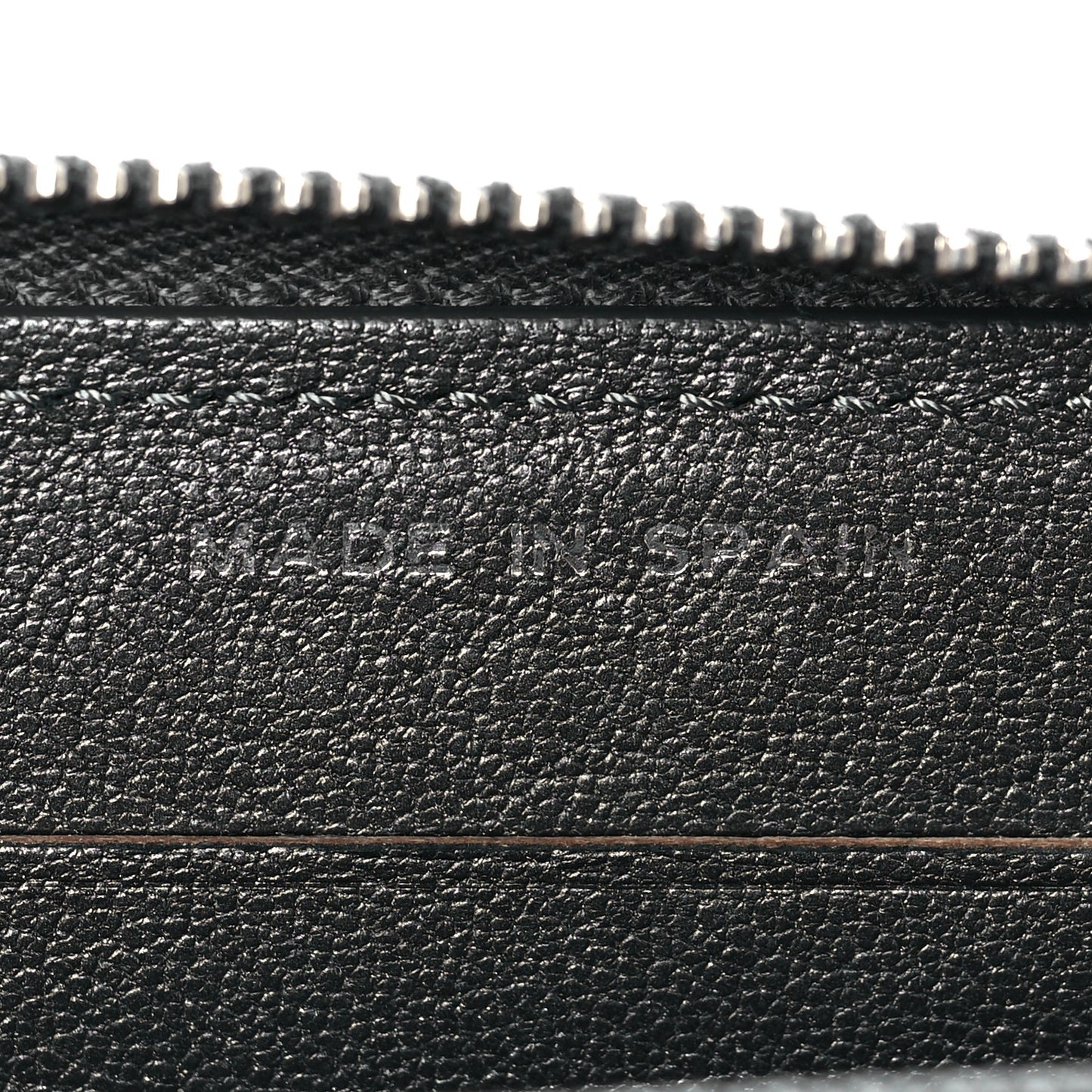 Sheepskin Chevron Quilted Mademoiselle Vintage Zip Around Wallet Grey