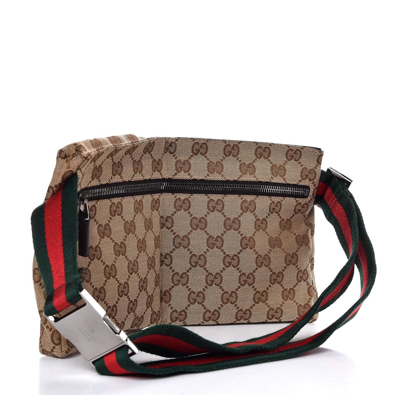 Gucci Monogram Web Belt Bag Dark Brown 3 of 7