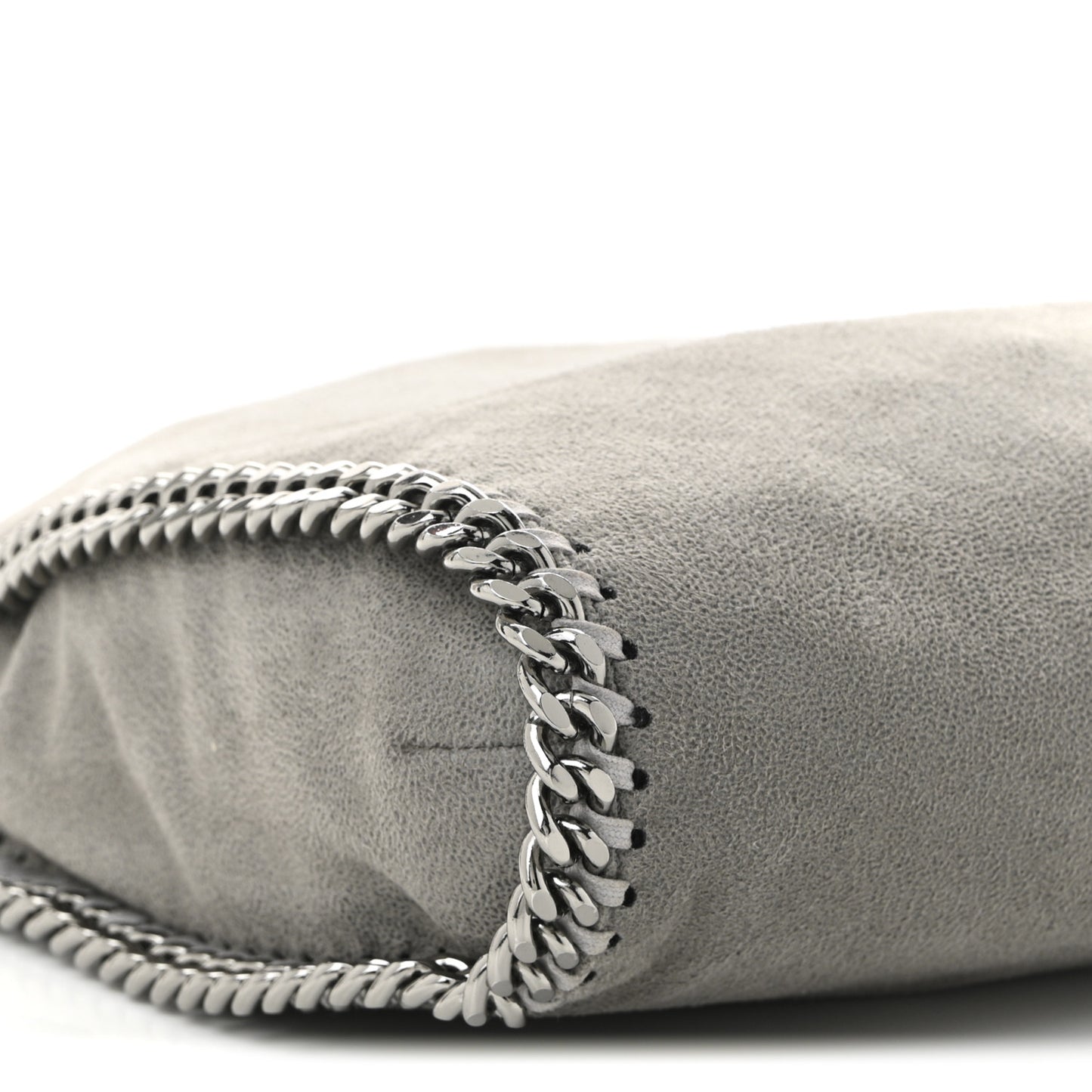 Shaggy Deer Falabella Fold Over Tote Grey