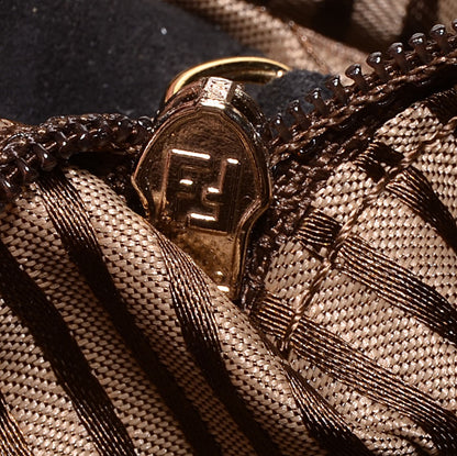 Fendi Glossy Buffalo Stingray Silvana Bag Black 12 of 12