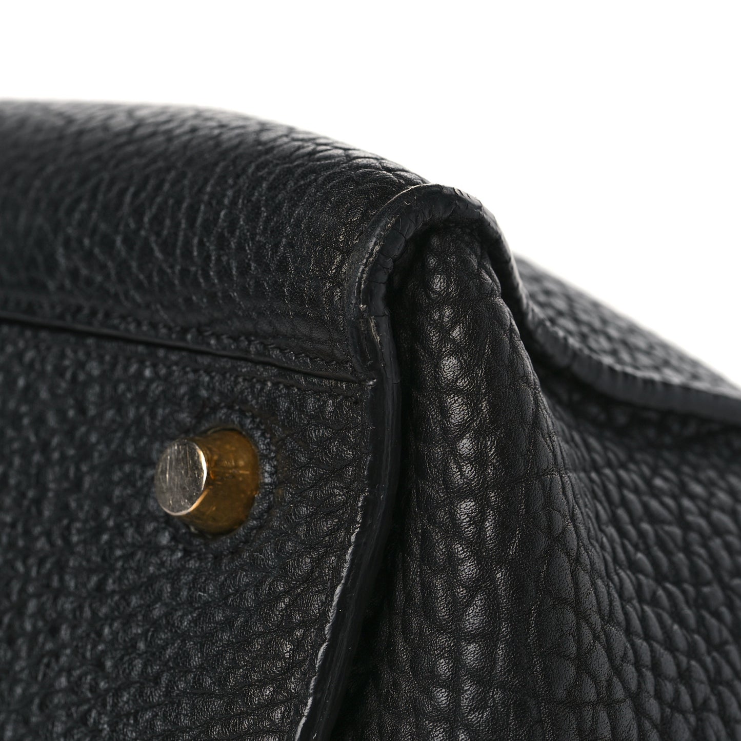 Bullhide Calfskin Small Ring Bag Black