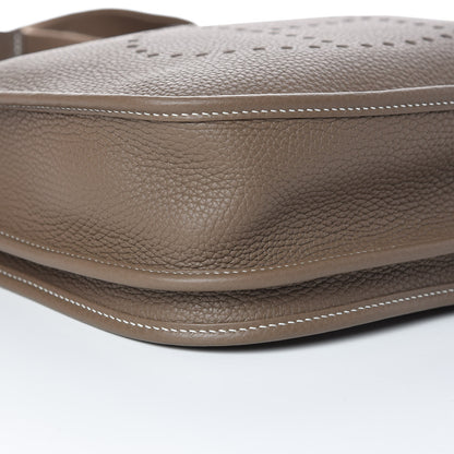 Hermes Taurillon Clemence Evelyne III PM Etoupe 8 of 10
