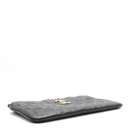 Chanel Lambskin Precious Symbols Pochette Black 4 of 10