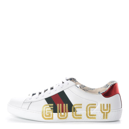 Gucci X SEGA Calfskin Web Guccy Mens Ace Sneakers 8.5 White 1 of 8
