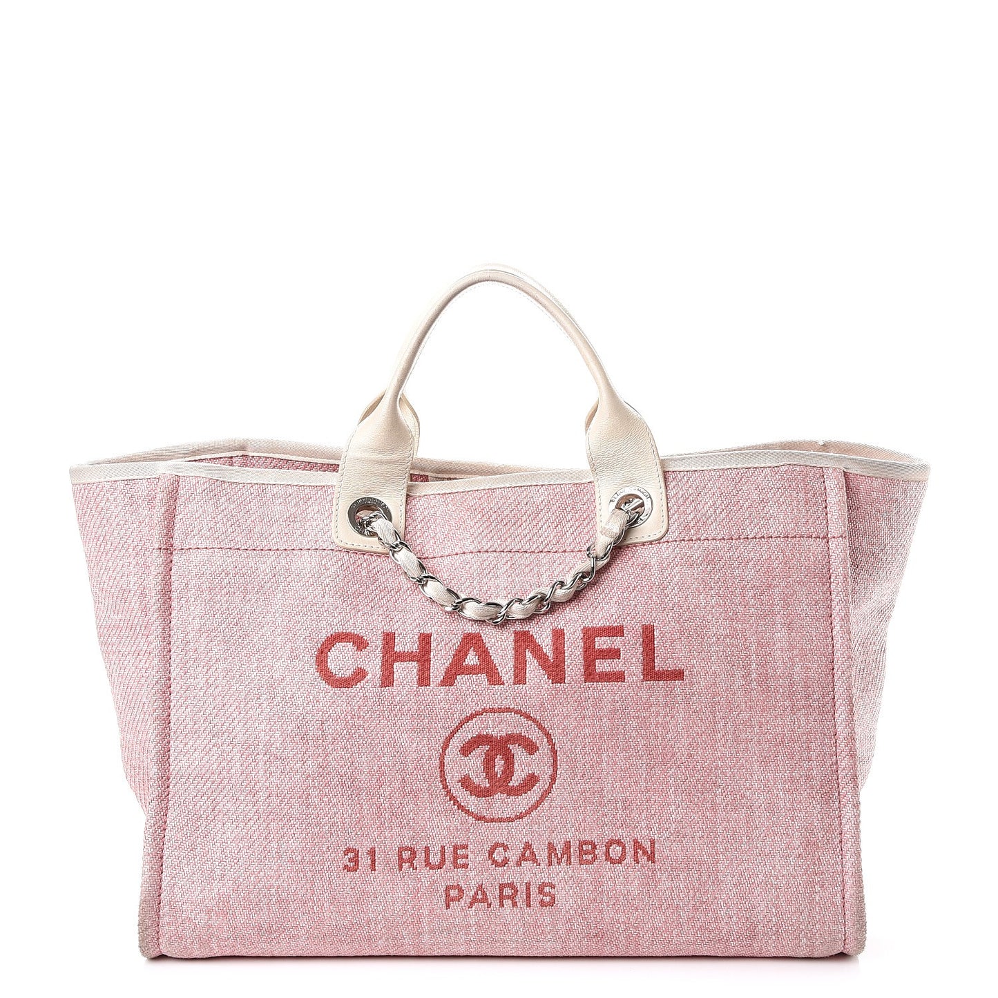 Canvas Large Deauville Tote Pink