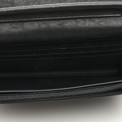Chanel Crumpled Calfskin Quilted Wallet On Chain WOC So Black 5 of 12