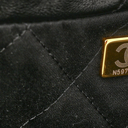 Chanel Shiny Calfskin Quilted Chanel 22 Black 8 of 11