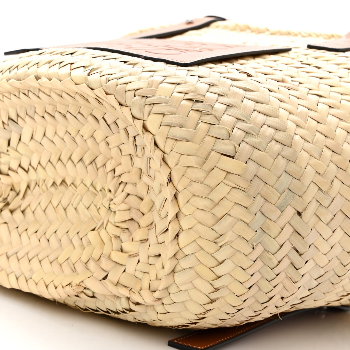 Raffia Basket Tote Bag Natural Tan
