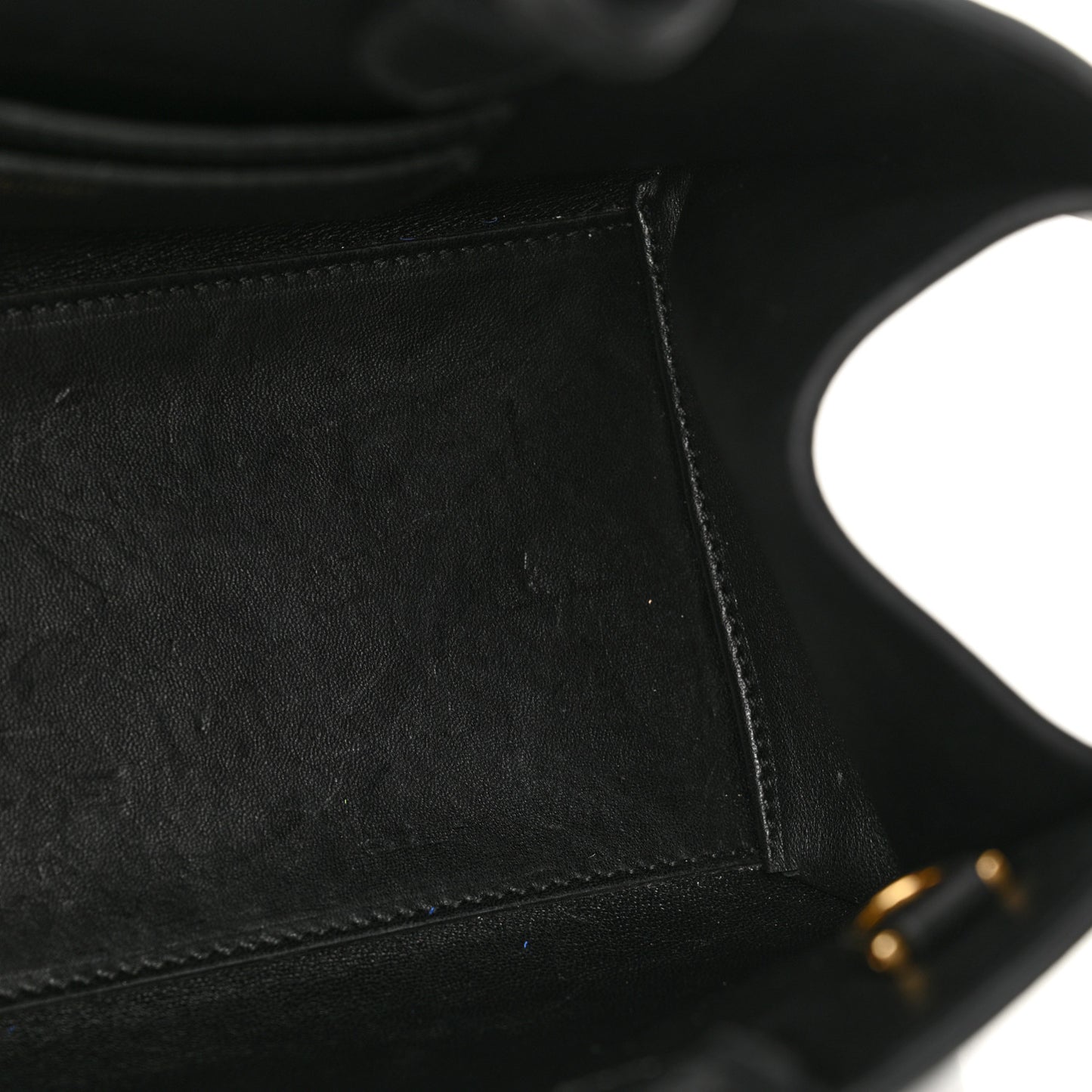 Calfskin Mini Hug Bag Black