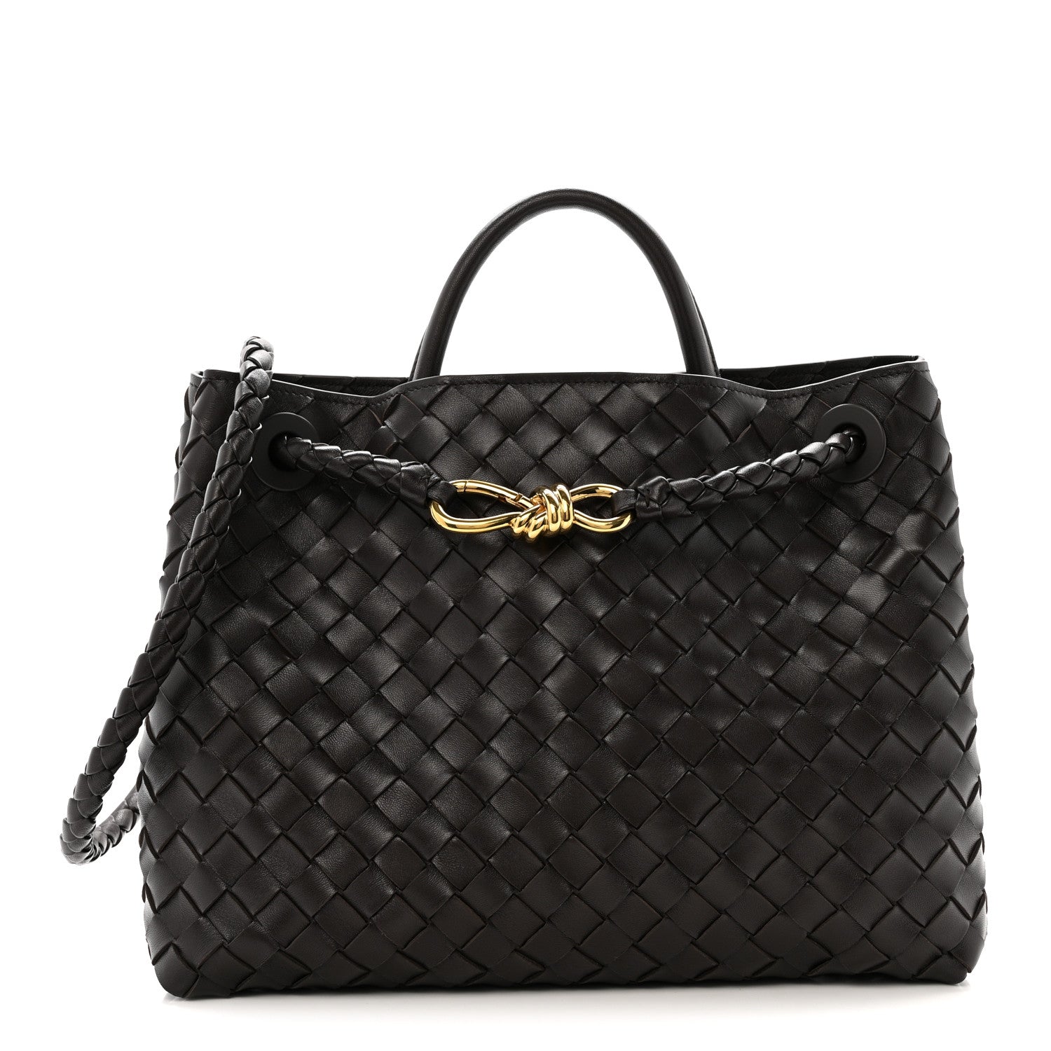 Bottega Veneta Nappa Intrecciato Medium Andiamo Shoulder Bag Fondant 1 of 10