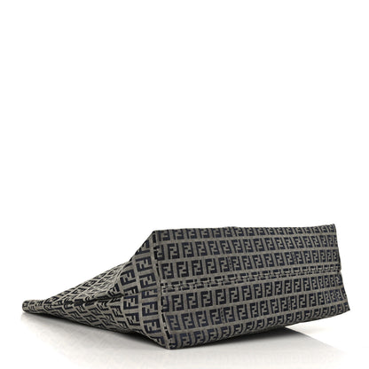 Fendi Zucchino Large Shopper Tote Navy 4 of 9