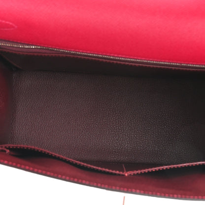 Hermes Epsom Verso Kelly Sellier 28 Framboise Prune 5 of 13