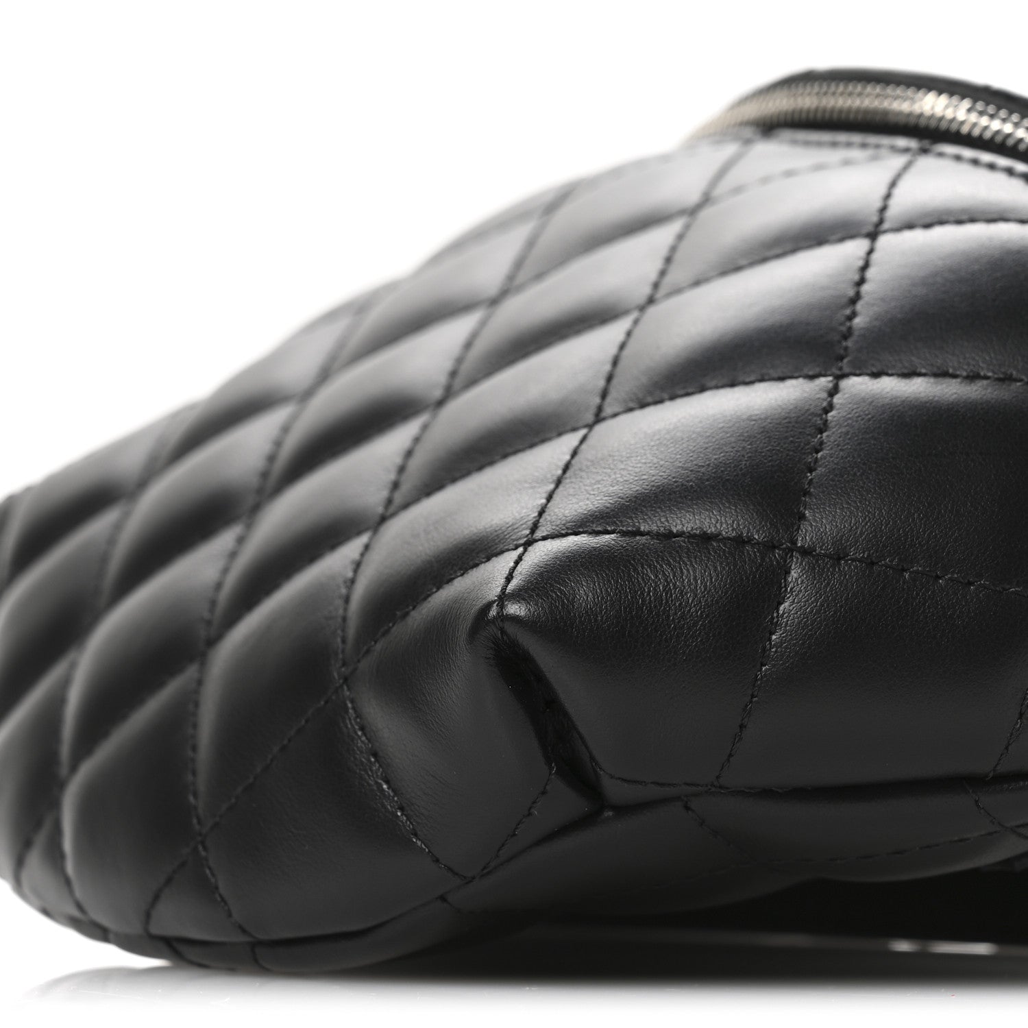 Chanel Calfskin Quilted Waist Belt Bag Black 10 of 11