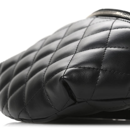 Chanel Calfskin Quilted Waist Belt Bag Black 10 of 11