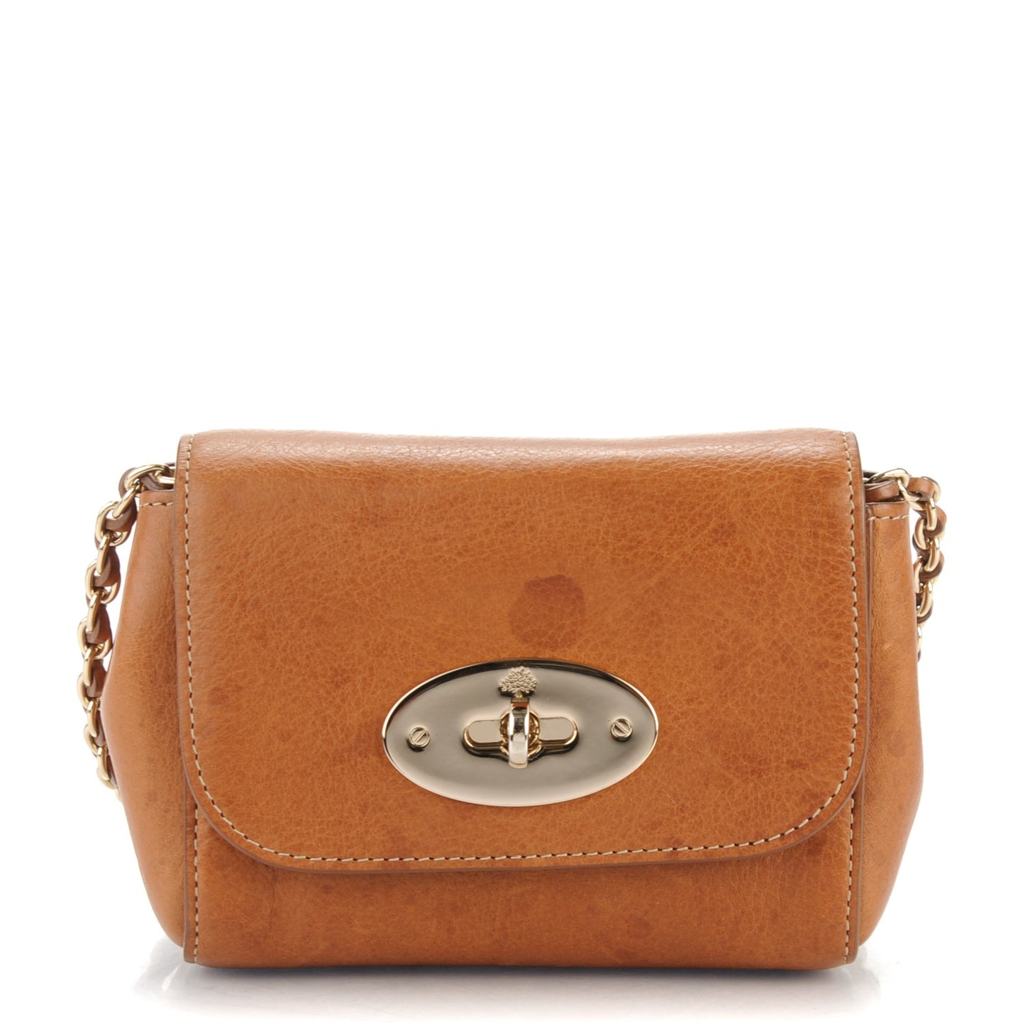 Natural Calfskin Mini Lily Oak