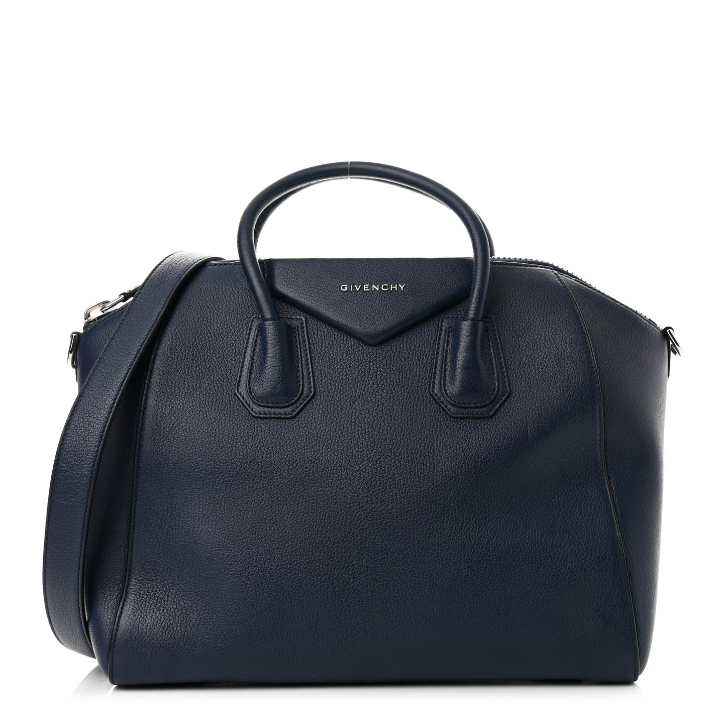 Sugar Goatskin Medium Antigona Navy