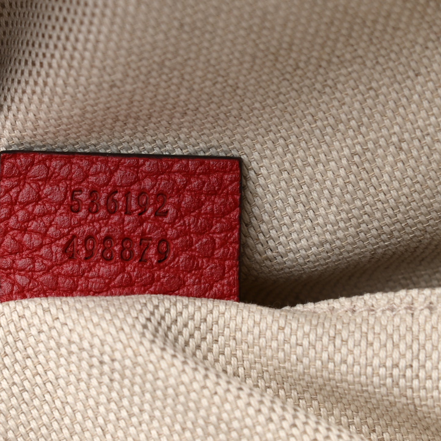 Pebbled Calfskin Soho Chain Backpack Hibiscus Red