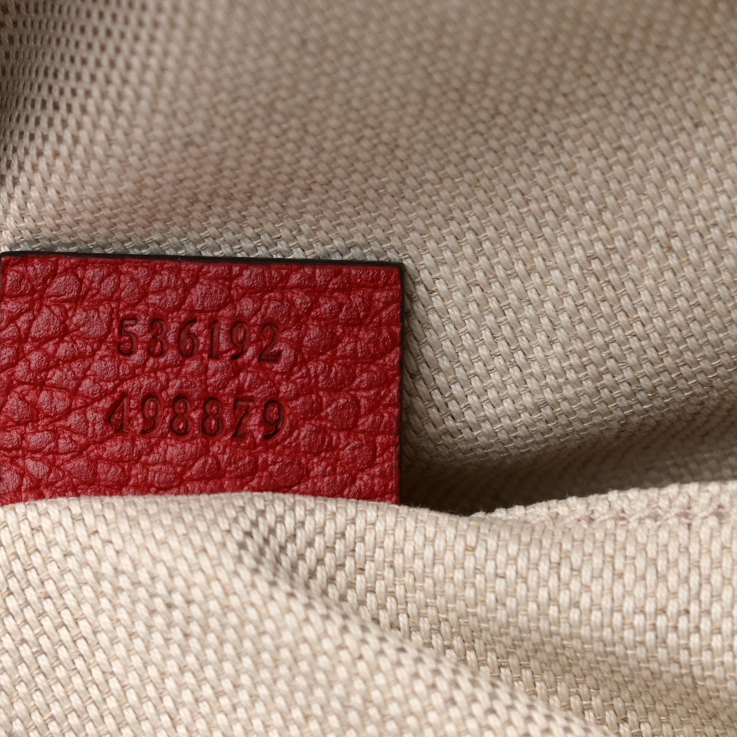 Gucci Pebbled Calfskin Soho Chain Backpack Hibiscus Red 7 of 9
