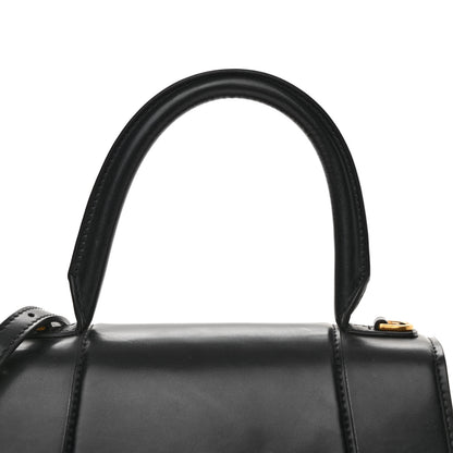 Balenciaga Shiny Box Calfskin Small Hourglass Top Handle Bag Black 10 of 10