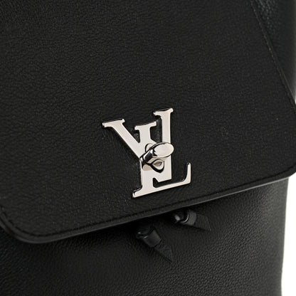 Louis Vuitton Calfskin Lockme Backpack Black 10 of 14